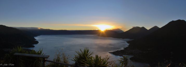 Sunrise at Indian Nose, Santa Clara, Lake Atitlan, Guatemala